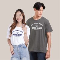 haas : เสื้อยืด unisex Born to make history ( New ) รหัส SHSK2590B