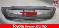 AD.กระจังหน้าแต่ง TOYOTA FORTUNER 2012 สีดำด้าน+ตัวหนังสือ TRD สีแดง งาน ABS