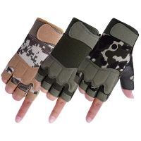 Tactical Gloves Military Army Shooting Cut Proof Fingerless Gloves Anti-Slip Outdoor Sports Paintball Airsoft Bicycle Gym Gloves