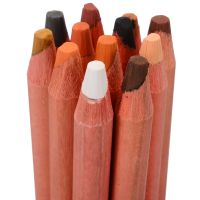 12 Colored Soft Pastel Pencil Skin Tints Color Pencils for Artist Sketch Drawing School Wooden Color Pencil for Art Stationery Drawing Drafting