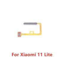 เครื่องสแกนลายนิ้วมือ Flex สำหรับเหมาะสำหรับ Xiaomi Mi 11 Lite Touch ID เซ็นเซอร์ปุ่มโฮมอะไหล่เปลี่ยน Rion