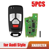 For Xhorse XNAU02EN Universal Wire Key 4 Button for Audi Style for VVDI Key Tool 5Pcs/Lot