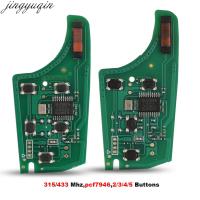 Jingyuqin 315/433Mhz แผงวงจรกุญแจรถยนต์รีโมท PCF7937E ID46สำหรับอาวีโอมาลิบูเชฟโรเล็ตครูซคามาโร Opel Buick 2/3/4ปุ่ม