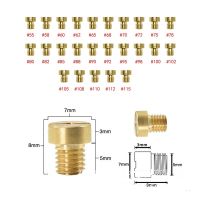 【hot】✢⊙☜  Pack Of 25 Pcs Carburetor Main Jet M5 5mm Thread DellOrto Motoforce Injector Nozzle Size 55-115 Set