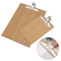 A4 A5 Wooden Clipboard Wood Clips Writing Sheet Pad Note Board Storage Folders Clips Restaurant Hotel Business Office Supplies Note Books Pads