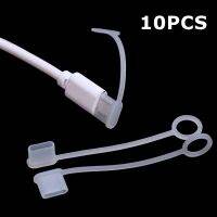 10Pcs Clear Silicone Protection Cap USB Type-c Cable Case Dust Plug Charger Cover With Wire for Type-c Wholesale New