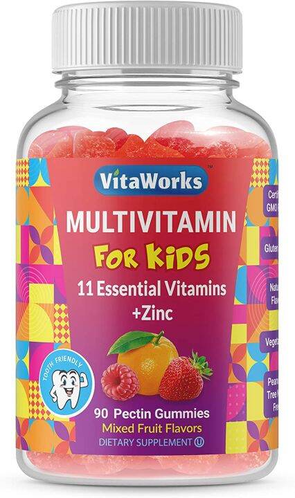 VitaWorks Kids Multivitamin – Great Tasting Natural Flavor Gummy ...