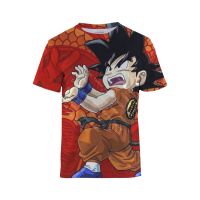 (3-13 Years Old) Anime Dragon Ball Son Goku 3D Print Kids T Shirt Summer Fashion Casual Boy Girl Unisex Childrens Clothing Tshirt Tops