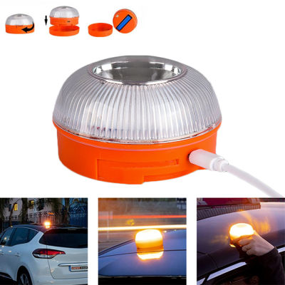 V16 Car Emergency Light Autonomous Emergency Signalling with Flashlight Approved Dgt Road Magnetic Beacon Help Traffic Warn Lamp