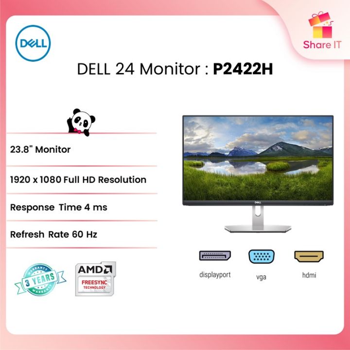 Dell 24 Inch FHD Computer Monitor - P2422H