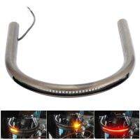 22mm Flat Tube Motorcycle Rear Loop Tail Hoop Frame with LED Brake Turn Signal Light Lamp for Honda Kawasaki