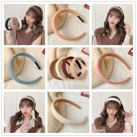 【Ready Stock】 △ﺴ C18 New style coffee color sponge wide-brimmed hair band hairpin headband headgear