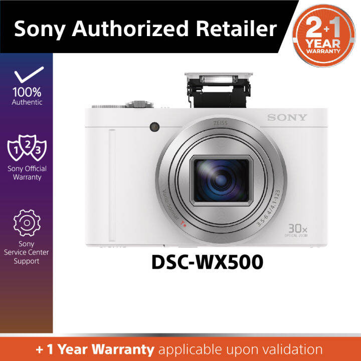 sony wx500 compact camera with 30x optical zoom