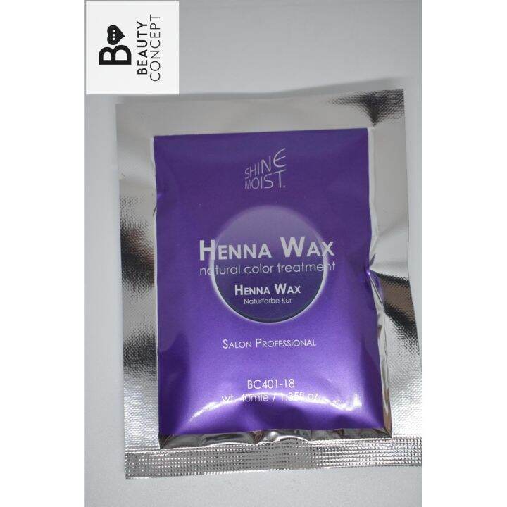 Shine Moist Henna Wax Cellophane Wax 40ml Hair Color Lazada PH