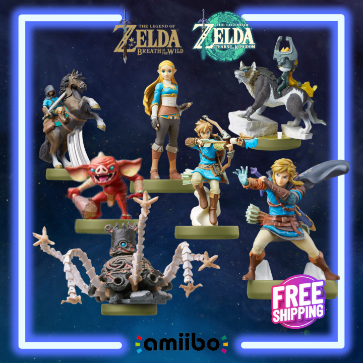 Amiibo Legend of Zelda Breath of the Wild & Totk Series Figure - Link ...