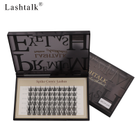 Lashtalk ต่อขนตาปลอมการ์ตูนหนามกล่องบรรจุภัณฑ์พรีเมี่ยมที่มีความทนทาน60กลุ่มผูกมัดขนตาปลอมแต่งกิ่งด้วยตัวเองทำด้วยตัวเอง