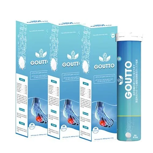 Goutto Genuine Japanese Effervescent Tablets For Gout Arthritis High