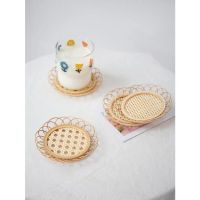 【hot】№✁  Rattan Coasters Bowl Placemats Table Padding Cup Mats Decoration Accessor