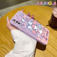 Jlingji เคส Vivo Y19 Y5s ลายการ์ตูน My Melody Square เคสโทรศัพท์ลายขอบซิลิโคนเหลวแบบนิ่มดั้งเดิมคลุมทั้งหมดเคสตัวปกป้องกล้องถ่ายรูปเลนส์กรอบด้านหลังเคสนิ่ม