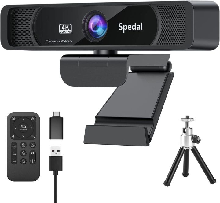 spedal-931-hd-4k-30fps-120เว็บแคมมุมกว้างพร้อมไมโครโฟนรีโมทคอนลสตรีมมิ่ง-pc-conferencin-windows-mac-linux