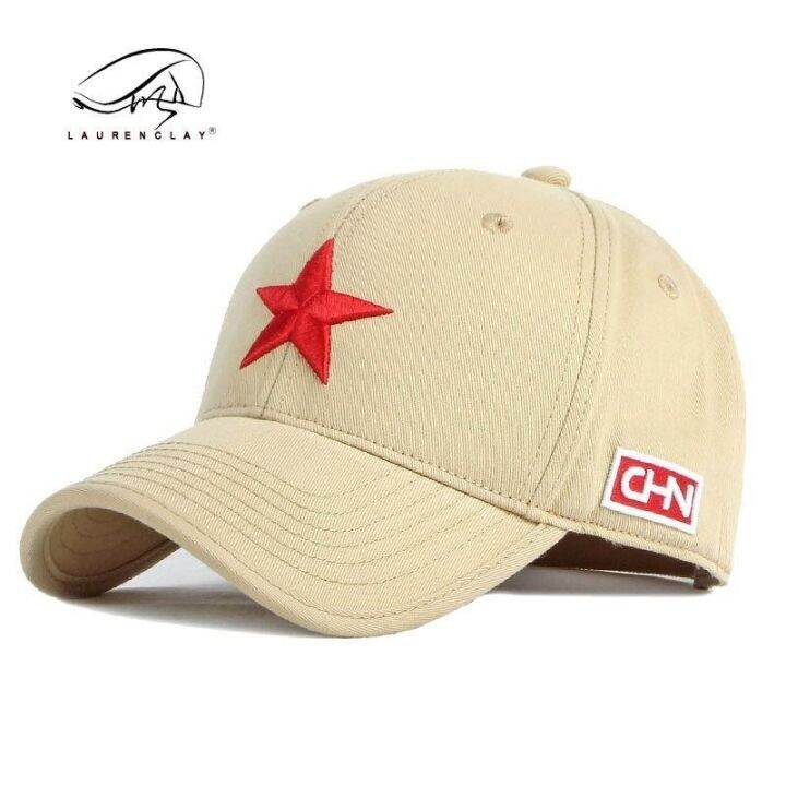 cui-jians-same-style-peaked-cap-hat-mens-and-womens-casual-sunscreen-baseball-cap-hard-top-personality-embroidery-chinese-style-five-pointed-star