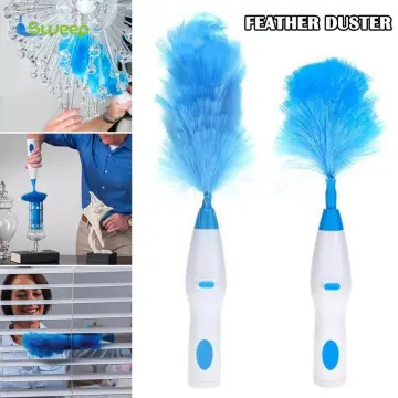 Electric Dust Brush Spin Duster Adjustable Feather Dust Brush Vacuum  Cleaner Blinds Window Cleaning Tool Instant