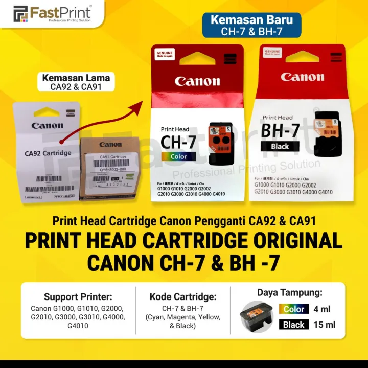 Print Head Cartridge Canon CA91 Black Canon G1000 G2000 G3000 G4000