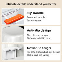 Wall Mounted Box Suction Dust-proof Toothbrush Holder Inverted Multi-Cup for Home Rack Bathroom Storage Box Bathroom AccessoriesTH