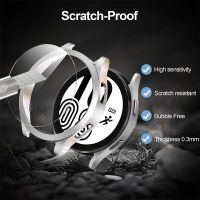 Glass Case for Samsung Galaxy Watch 5 pro 45mm accessories PC Bumper Cover All-Around Screen Protector Galaxy watch 5 40mm 44mm