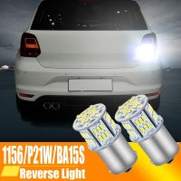 2ชิ้นโคมไฟ LED ย้อนกลับหลอดไฟ Canbus P21W สำหรับ VW Passat B5 B5.5 B6 Mk3กอล์ฟ Mk4 Mk6 Mk5 3 4 5 6โปโล6N BA15S 9N Touran