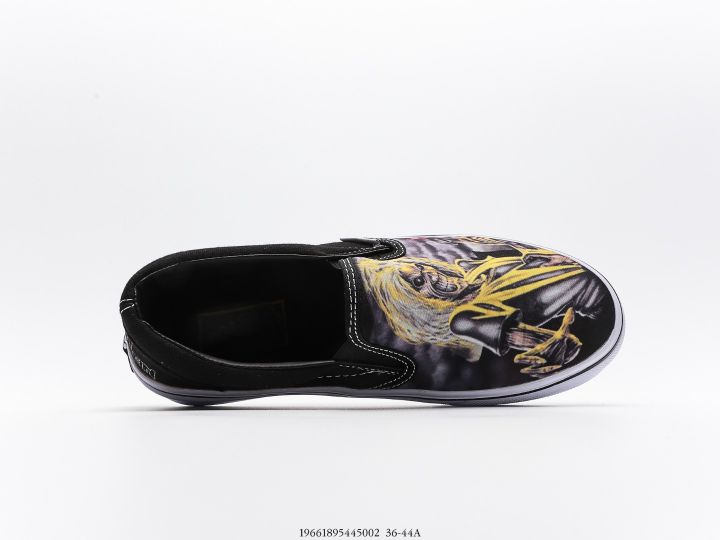 รองเท้าvans-slip-on-หัวกระโหลก-ลิขสิทธิ์แท้100-รองเท้ากีฬา-รองเท้าแฟชั่น-รองเท้าผ้าใบผู้ชายและผู้หญิง