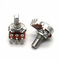 5Pcs สายเชื่อม Power Amplifier Volume Adjustment Potentiometer Mono B10K B103ครึ่งเพลา15มม. 3Pin