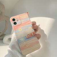 LEWOTE เคสโทรศัพท์ภาพวาดทิวทัศน์,สำหรับ iPhone 14 13 12 11 Pro Max XR XS X Max เคสโทรศัพท์มือถือรวมทุกอย่างสำหรับ Apple 8 7 Se 2ฝาครอบป้องกันหน้าจอใสกันกระแทกกระจกสไตล์ติ๊กต๊อกยอดนิยม