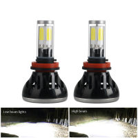 2 Pcs Super Bright รถ Led ไฟหน้าหลอดไฟ H1 H3 H4 H7 H11 9005สำหรับไฟหน้าอัตโนมัติ Hilo รถด้านหน้าโคมไฟ9ถึง36V 6000K หลอดไฟ