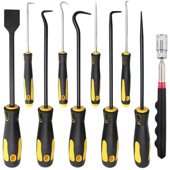 Seal Pick Set Long Hook and Pick Set with Telescoping Pick Up