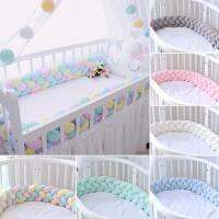 ✿IN SHOP เบาะที่นอนสำหรับเด็กทารก อุปกรณ์ป้องกันเปลเด็กคอกกัน้ เด็ก 300/400CM Baby Bed Bumper Baby Crib Protector