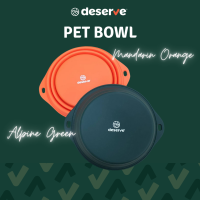 DESERVE Pet Bowl ชามอาหารแบบพกพา สำหรับสัตวเลี้ยง