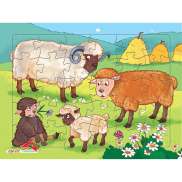 Tranh xếp hình Tia Sáng 30 mảnh - Đàn cừu - MSP 030-117