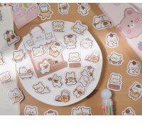 Cartoon Cute Notebook Stickers Album Diary DIY Decorative Bear Stickers Stickers