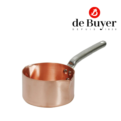 de Buyer 6572.20 Sugar Saucepan, Copper, 2 Spouts / กระทะทองแดง