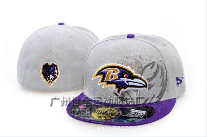 size-cap-chiefs-football-cap-mens-and-womens-embroidery-ravens-flat-brim-cap-american-closed-cap-team-baseball-cap