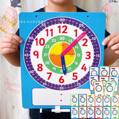 กระดานนาฬิกาสอนบอกเวลา พร้อมการ์ดเวลา ⏰ Telling Time สอนเวลา