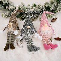 【CW】 Christmas Hanging Ornament Christmas Tree Decoration Knitted Doll Holiday Hanging Decor