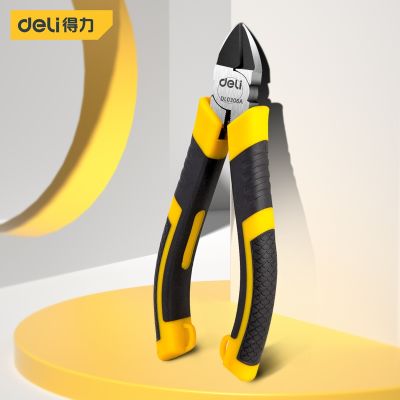 Deli CR-V Plastic Nippers Pliers 5 / 6 Inch Jewelry Wire and Cable Cutter Cutting Side Scissors Mini Pliers Electrical Tools