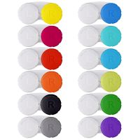 12PCS Colorful Contact Lens Case, Contact Lens Immersion Kit, Suitable for Outdoor Mini Contact Lens Case Screw Top