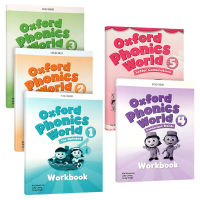 Oxford phonics natural spelling workbook 5 English original Oxford phonics world 1-5 phonics childrens English learning enlightenment textbook OPW supporting workbook extracurricular homework