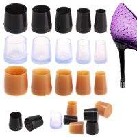 1Pair Round Shape Silencer Heel Protector Non-slip Shockproof Heel Stoppers Wearable Antislip High Heeler Shoes Accessories Shoes Accessories