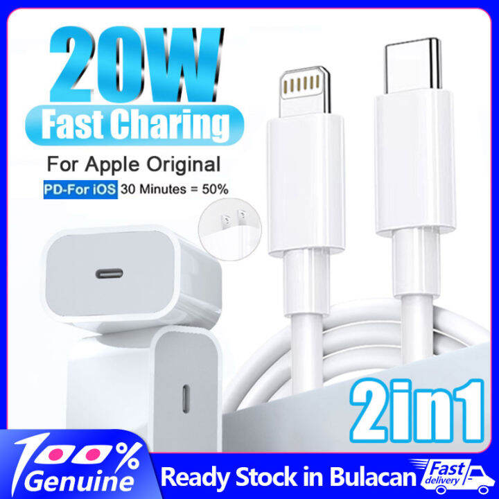 [🇵🇭 Stock&COD] Original PD 20W iPhone Charger Fast Charging Type C to
