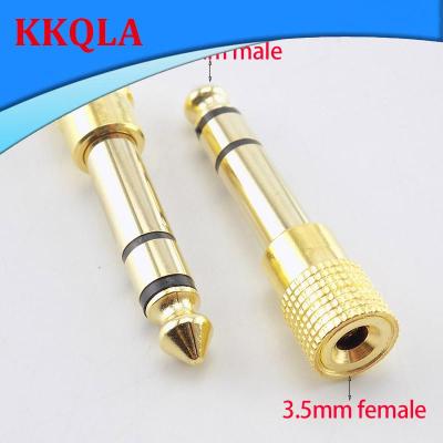 QKKQLA 3.5mm Male 6.5mm Female Jack Stereo Headphone Transmitter 3.5 6.5 Audio Mic Guitar Connectors Adapter Microphone Audio