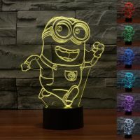 โคมไฟตั้งโต๊ะ LED 7 สีสำหรับเด็ก Minion Gift for Kids ตลก ของขวัญ